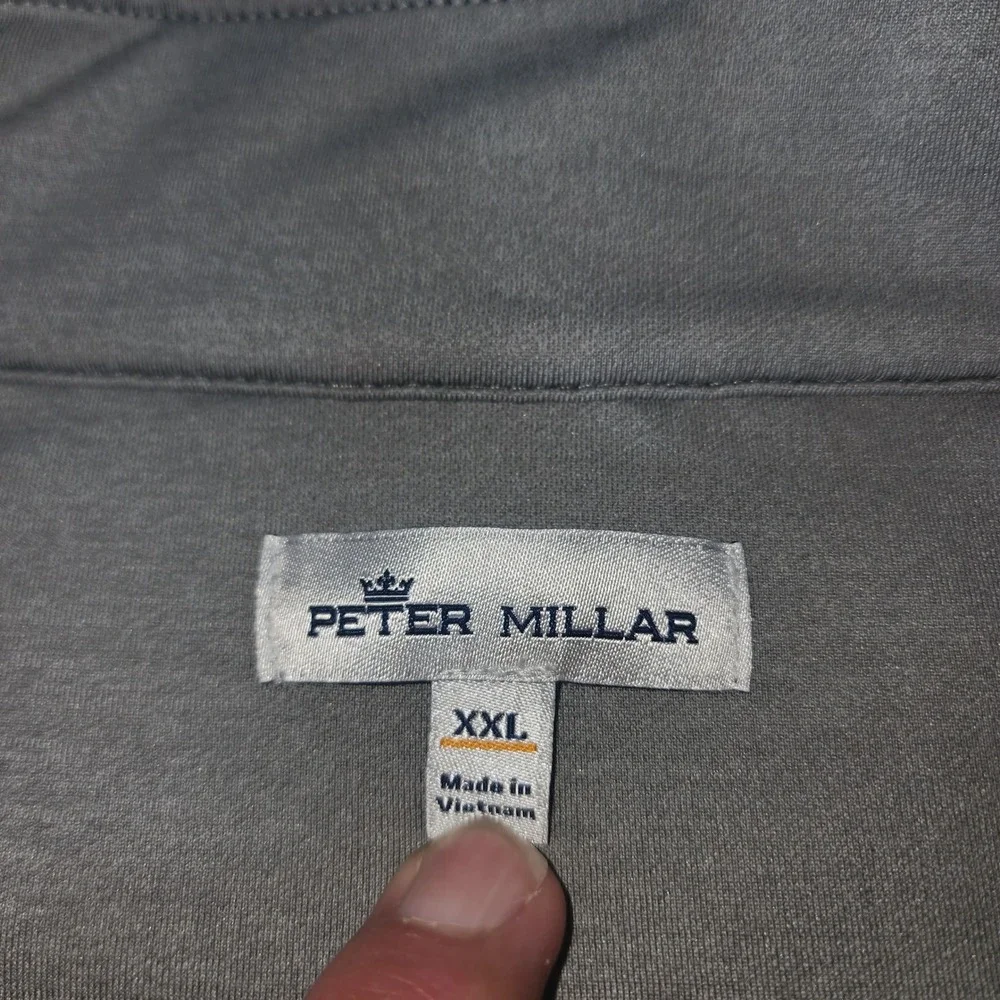 Peter Millar Mens XXL Navy Blue Lunazul Tequila Quarter Zip Golf Vest